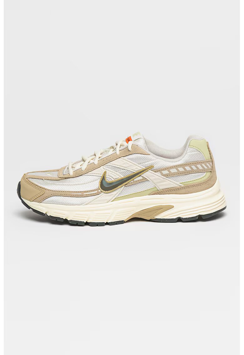 Nike Pantofi sport cu garnituri de piele intoarsa Initiator - Gri deschis/Maro taupe deschis