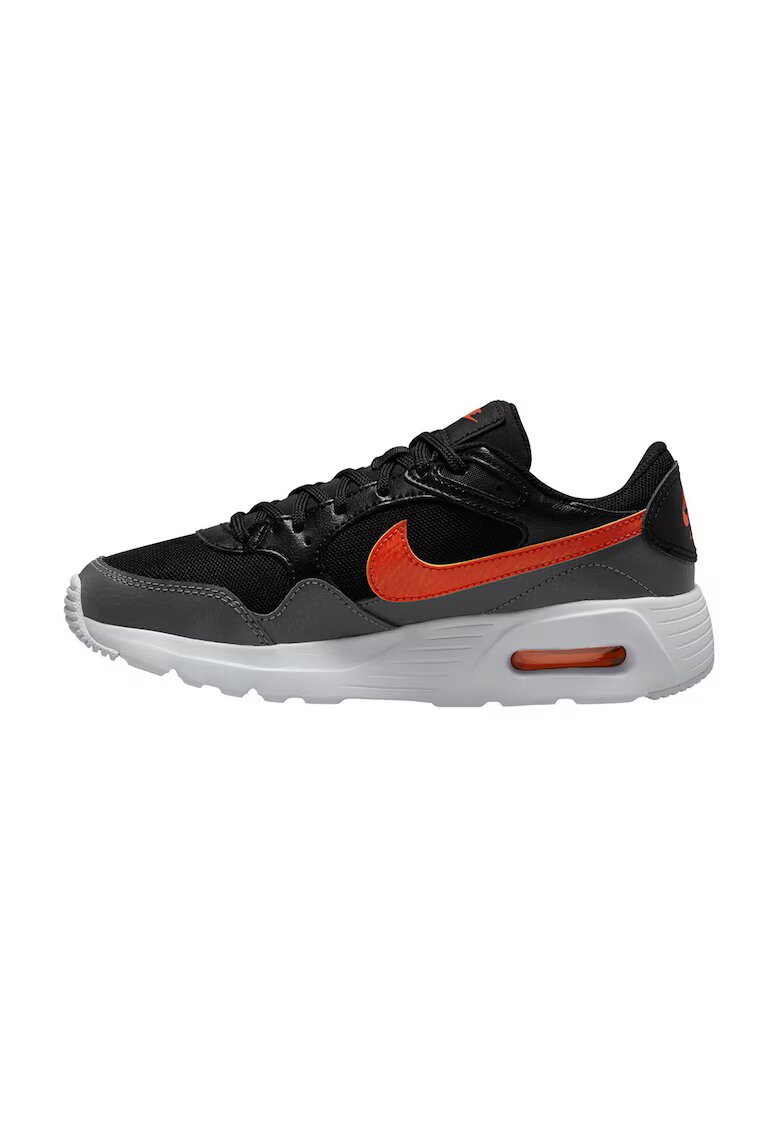 Nike Pantofi sport cu garnituri din piele Air Max SC - Negru/Portocaliu mandarina/Gri inchis