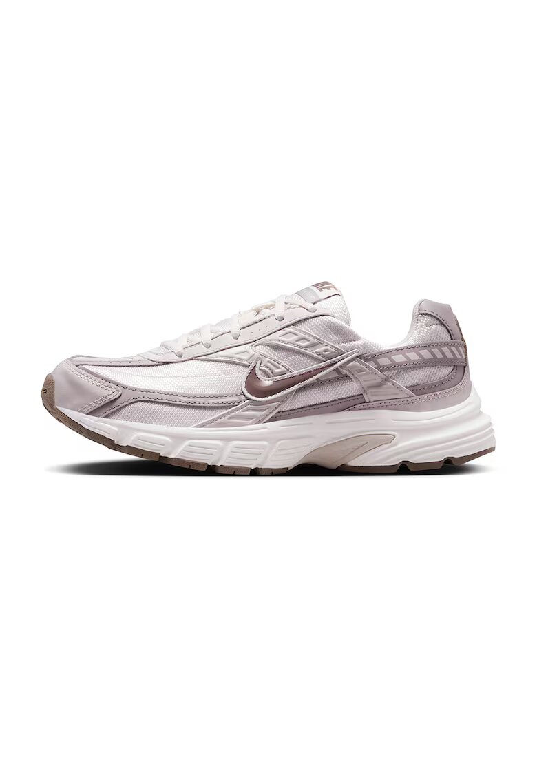 Nike Pantofi sport cu garnituri din piele si plasa Initiator - Maro taupe deschis/Alb murdar