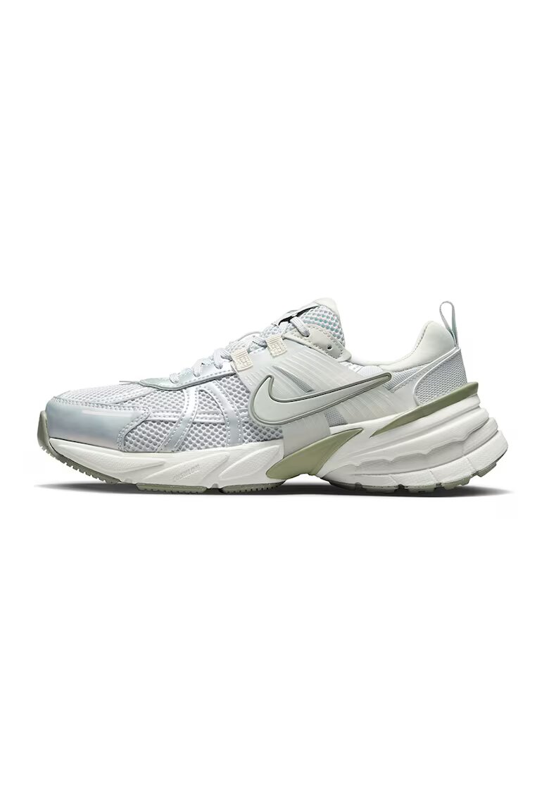 Nike Pantofi sport cu garnituri din plasa V2K - Alb/Albastru deschis