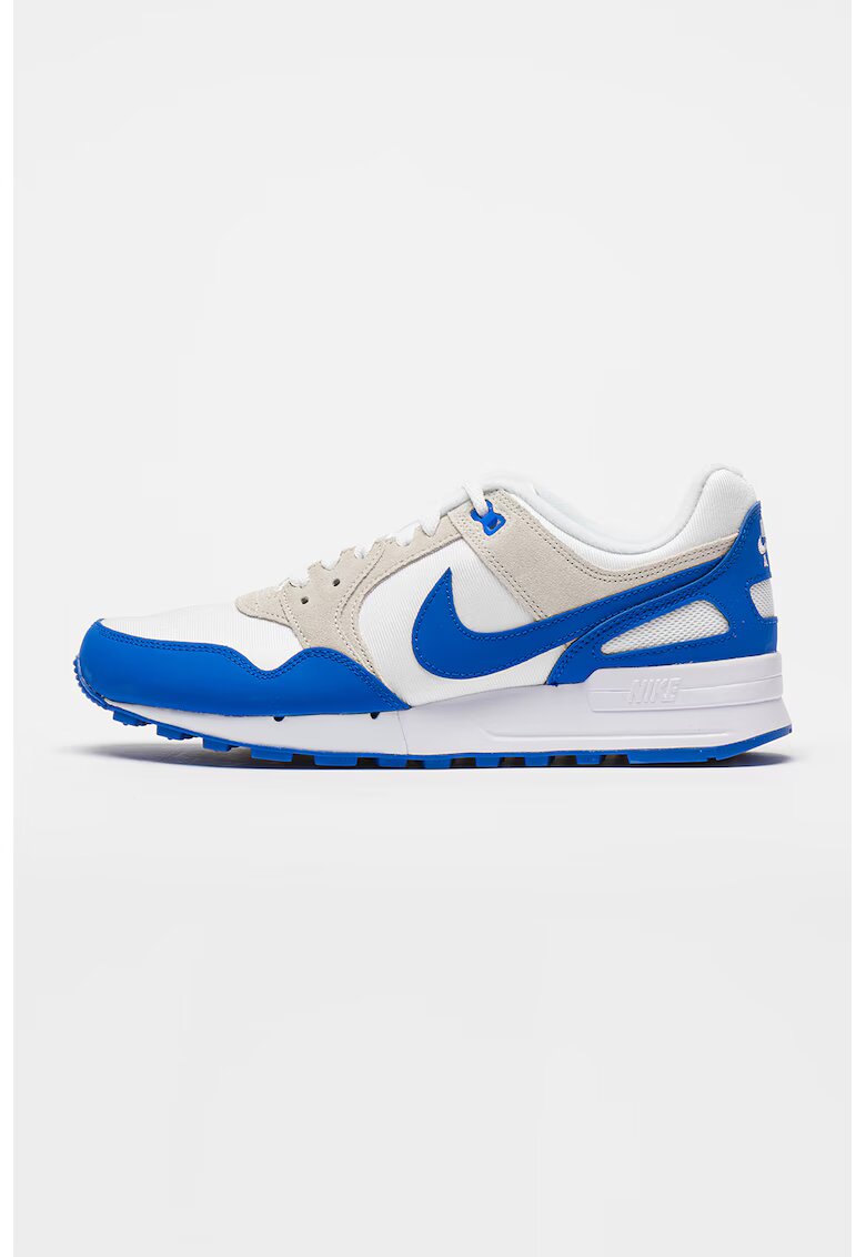 Nike Pantofi sport cu insertii din piele intoarsa Air Pegasus '89 - Alb/Albastru royal