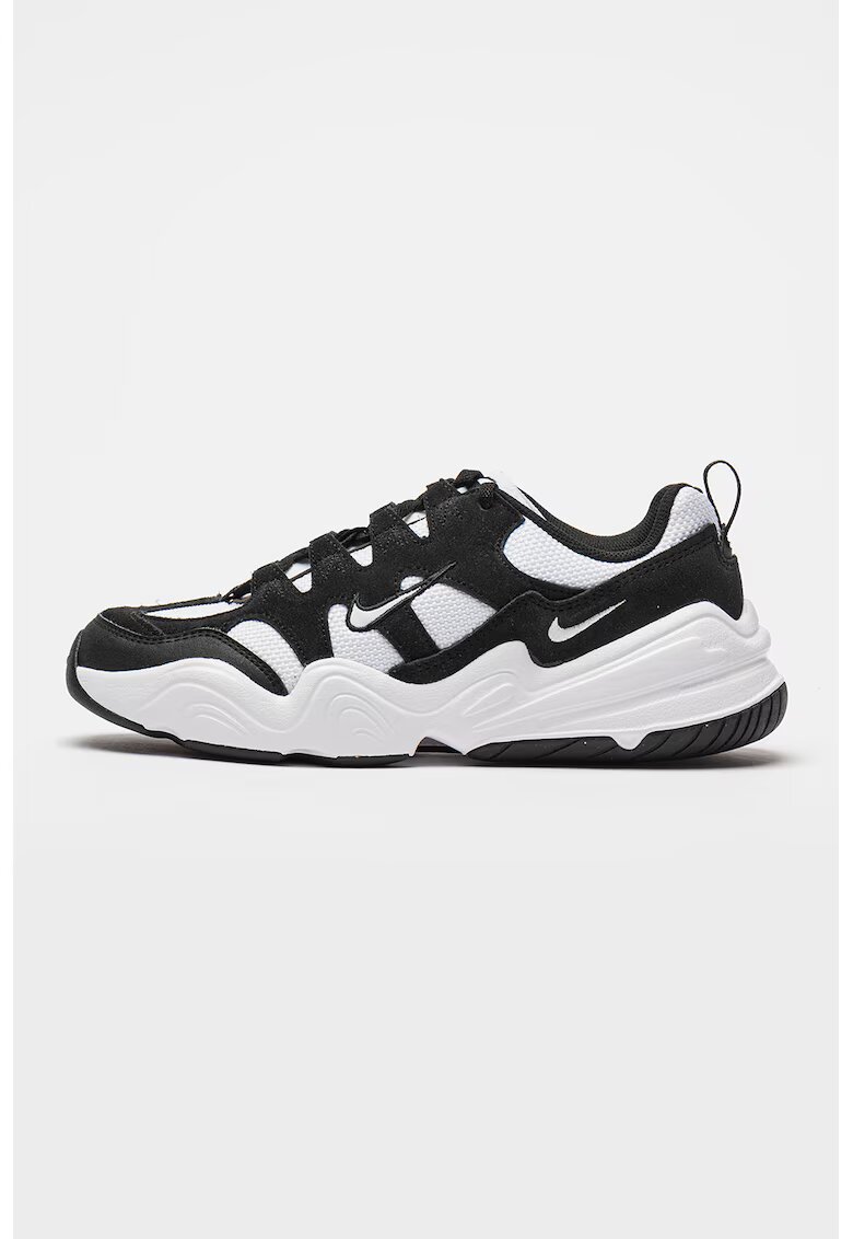Nike Pantofi sport cu insertii din piele intoarsa Tech Hera - Alb/Negru