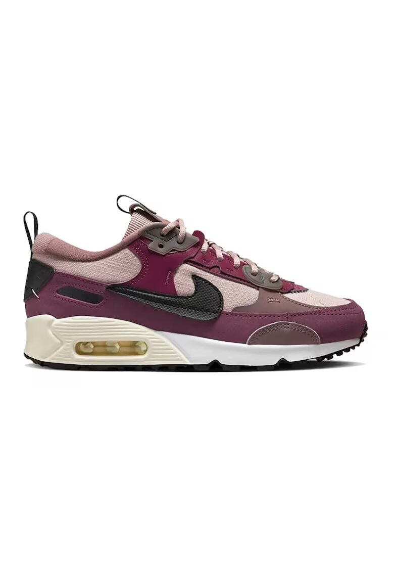 Nike Pantofi sport cu sireturi Air Max 90 Futura - Negru/Violet pruna