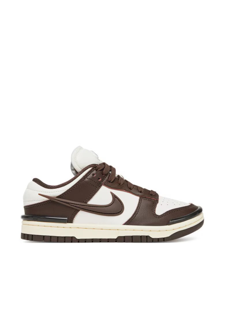 Nike Pantofi sport dama - DZ2794 - Piele naturala - 36.5 EU - Alb/Maro - Alb/Maro