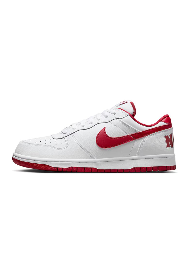 Nike Pantofi sport de piele cu garnituri de piele ecologica - Rosu/Alb