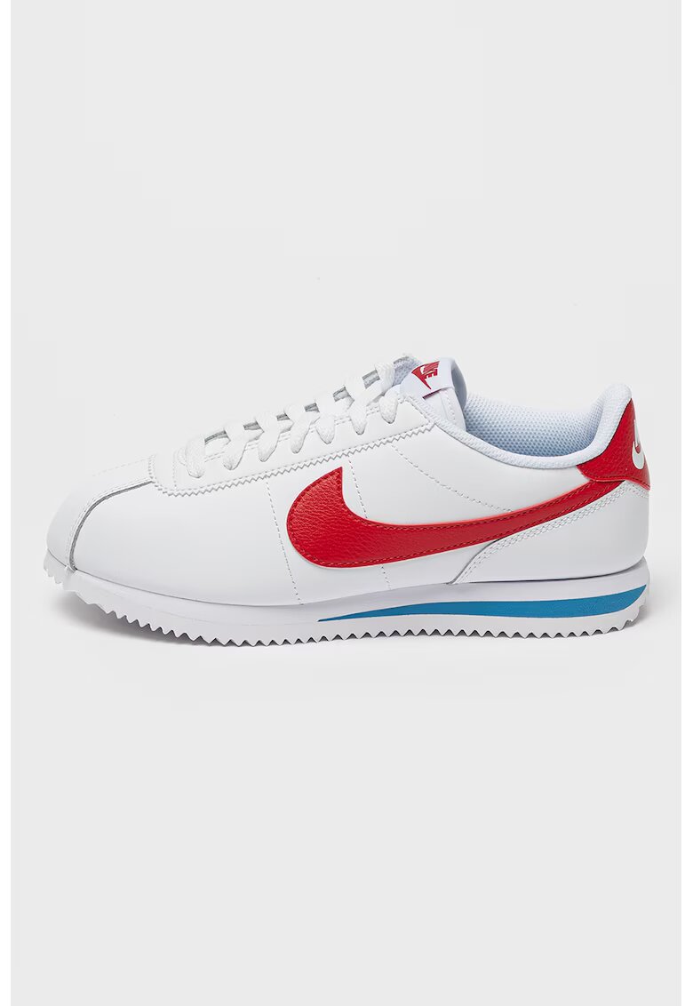 Nike Pantofi sport de piele cu logo contrastant Cortez