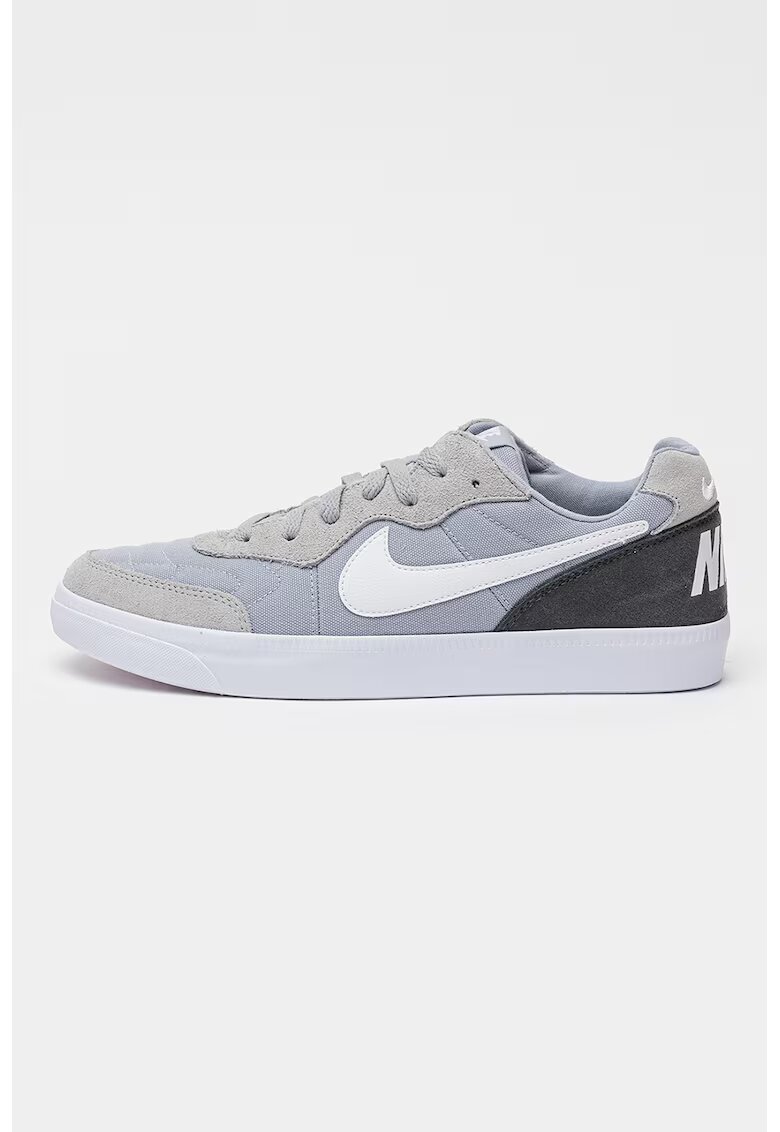 Nike Pantofi sport de piele intoarsa cu garnituri din material textil Tiempo - Gri deschis