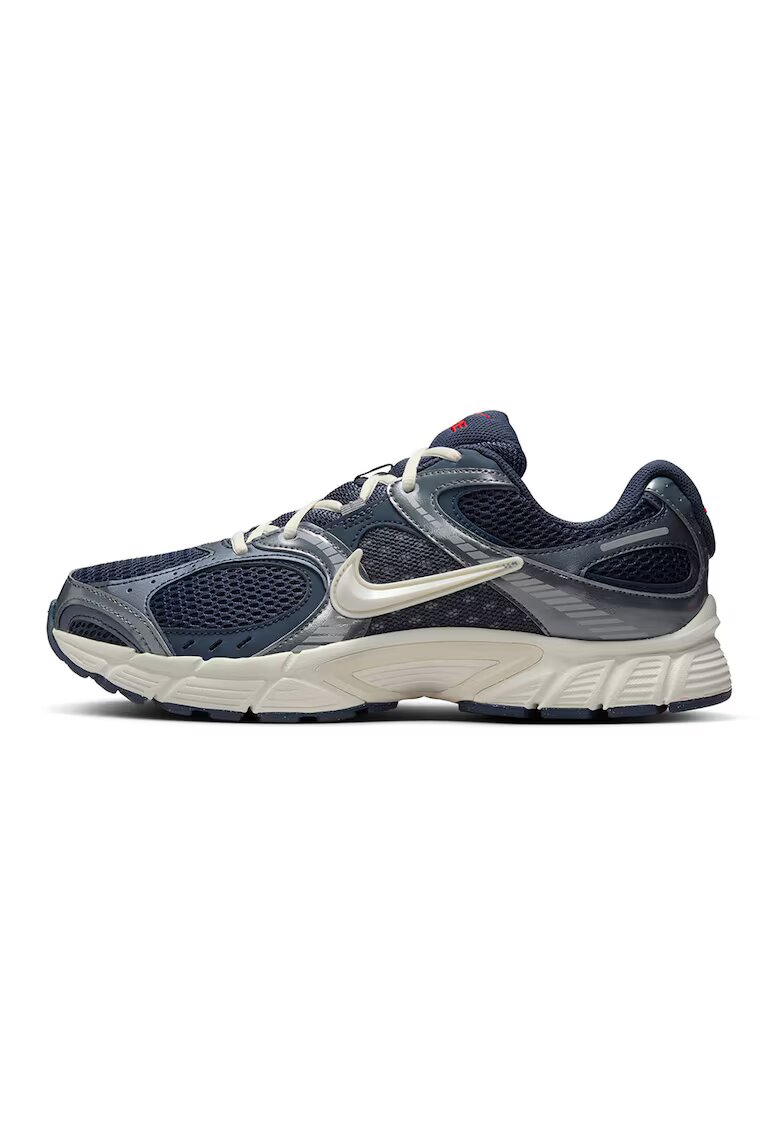 Nike Pantofi sport din plasa cu garnituri din material sintetic - Albastru inchis/Alb murdar