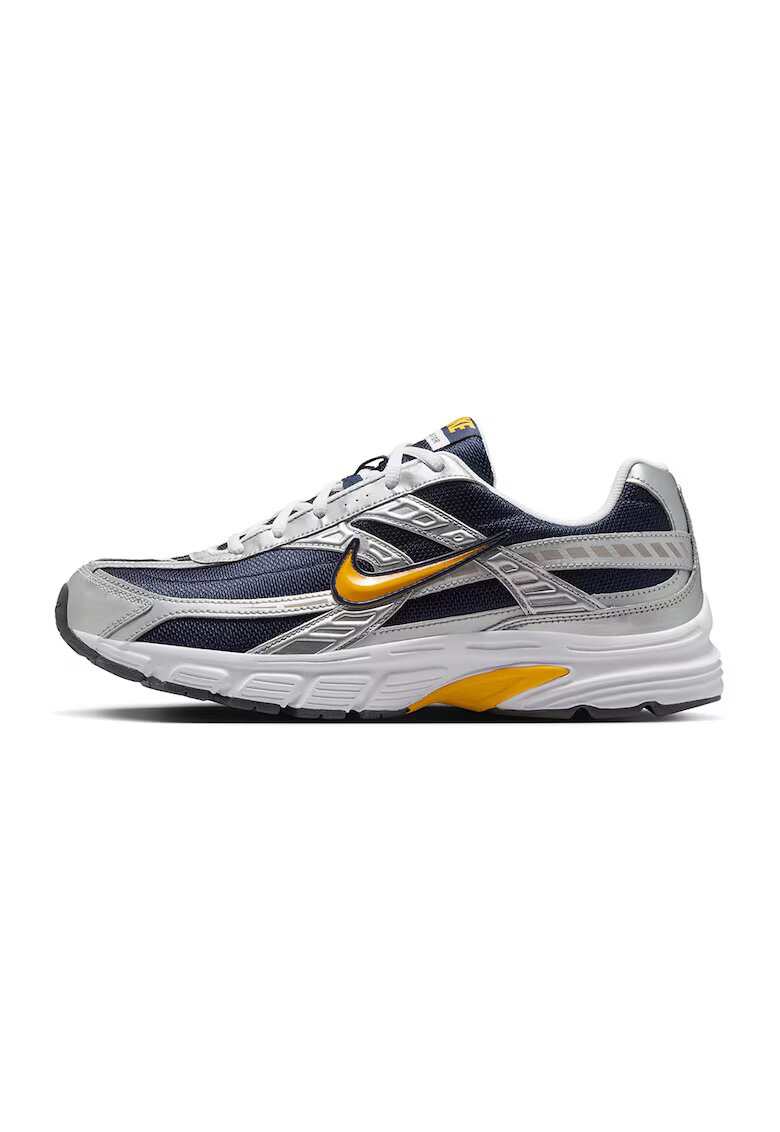 Nike Pantofi sport low-cut cu garnituri din piele - Gri deschis/Bleumarin