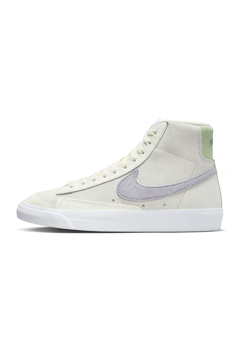 Nike Pantofi sport mid-high din piele cu garnituri din material sintetic Blazer 77" - Lila/Crem