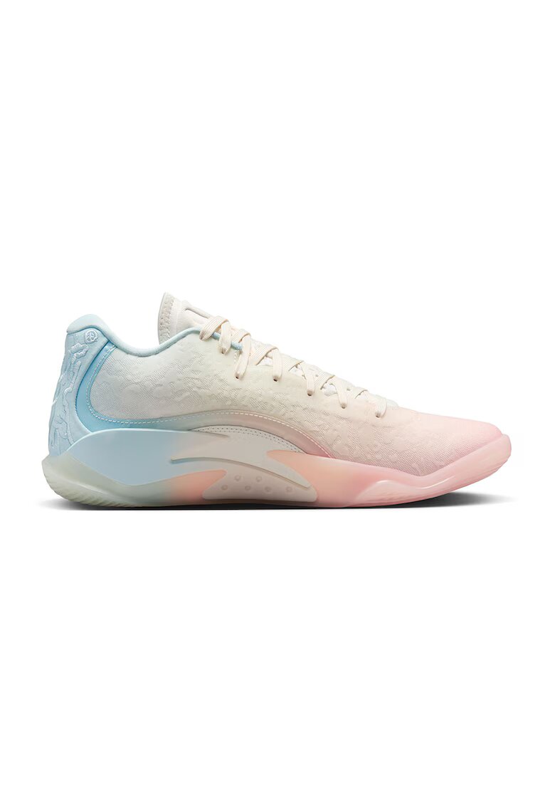 Nike Pantofi sport pentru baschet Jordan Zion 3 'Rising' - Albastru glaciar/Alb murdar/Roz pal