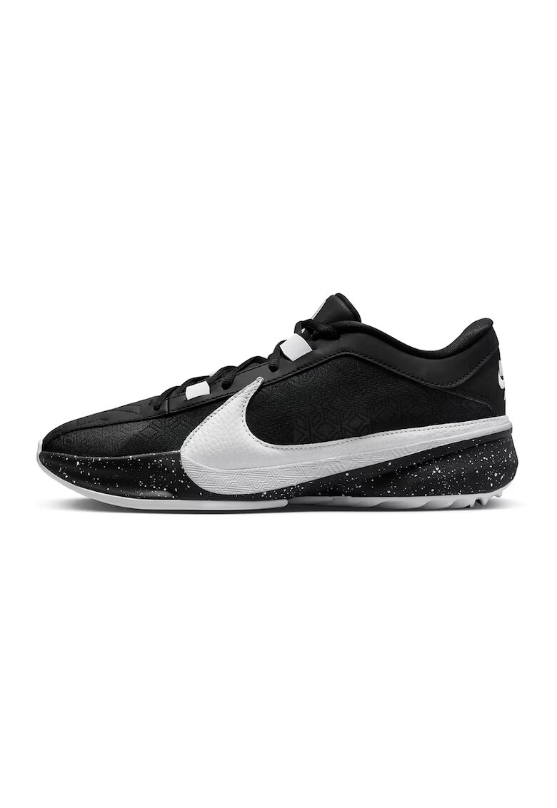 Nike Pantofi sport pentru baschet Zoom Freak 5 - Alb/Negru