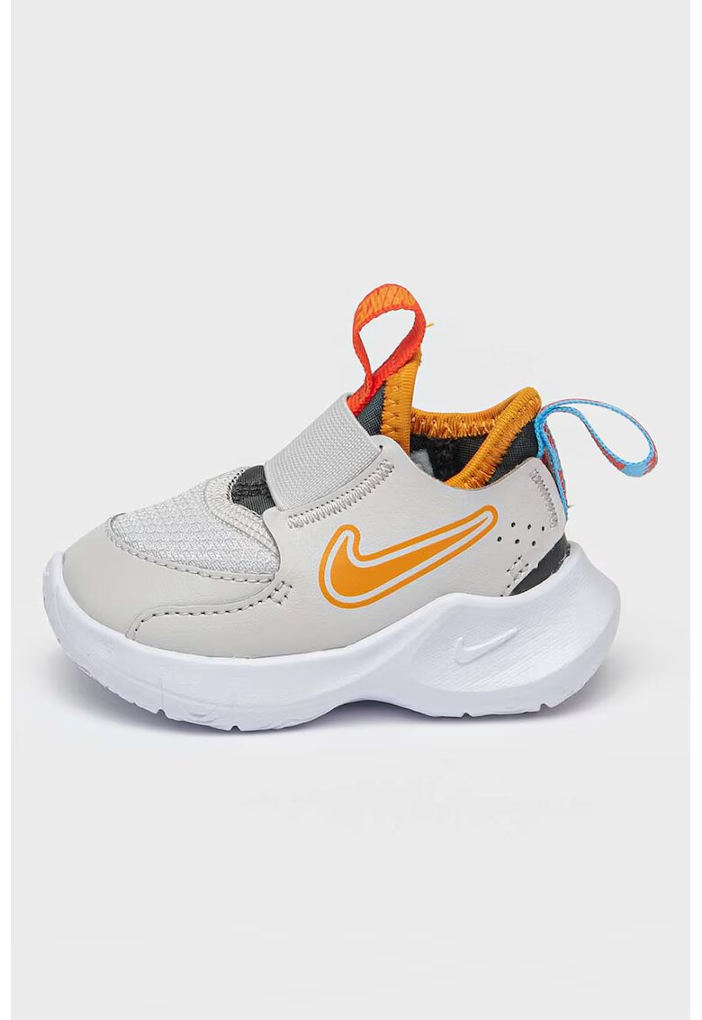 Nike Pantofi sport slip-on cu logo - Gri deschis/Portocaliu/Alb optic