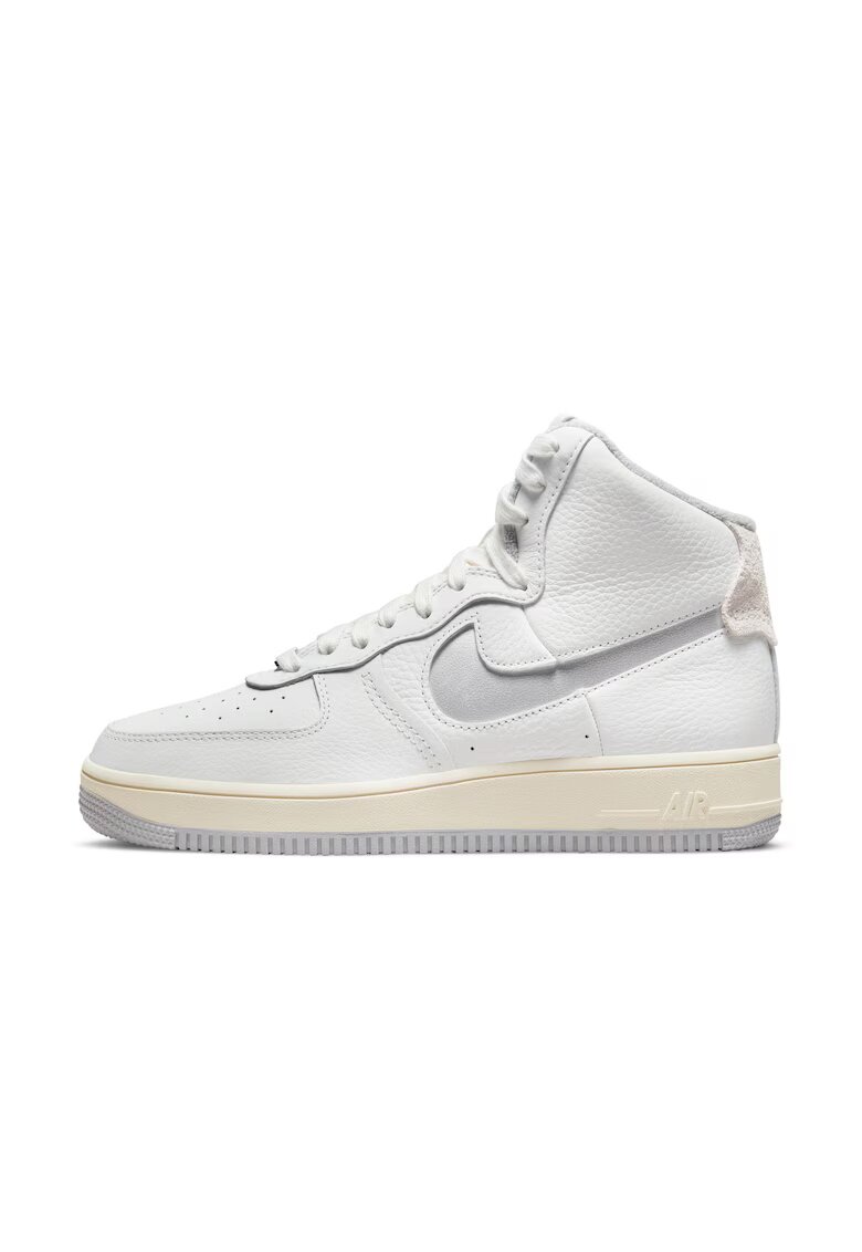 Nike Pantofi sport - W AF1 Sculpt White Silver - Piele naturala - Alb - Alb
