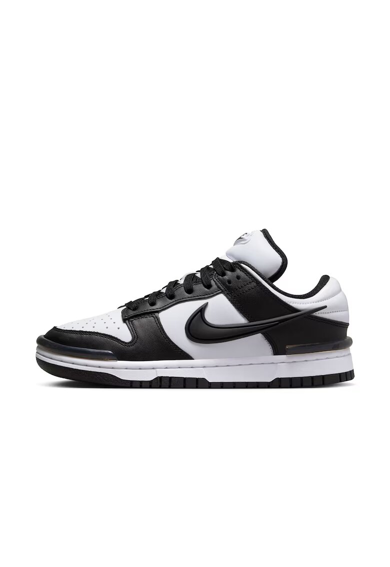 Nike Pantofi sport - W Dunk Low Twist - Piele naturala - Alb - Negru