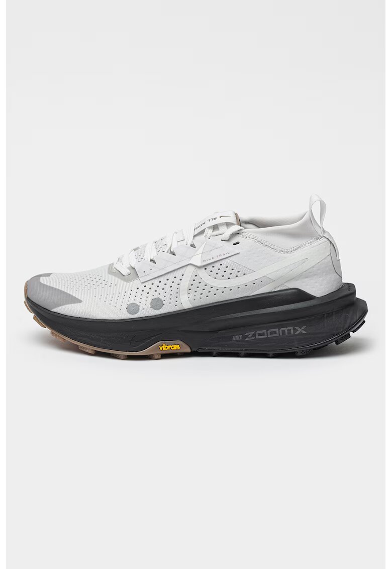 Nike Pantofi sport ZoomX Zegama Trail 2 pentru alergare pe teren accidentat - Gri deschis/Alb murdar