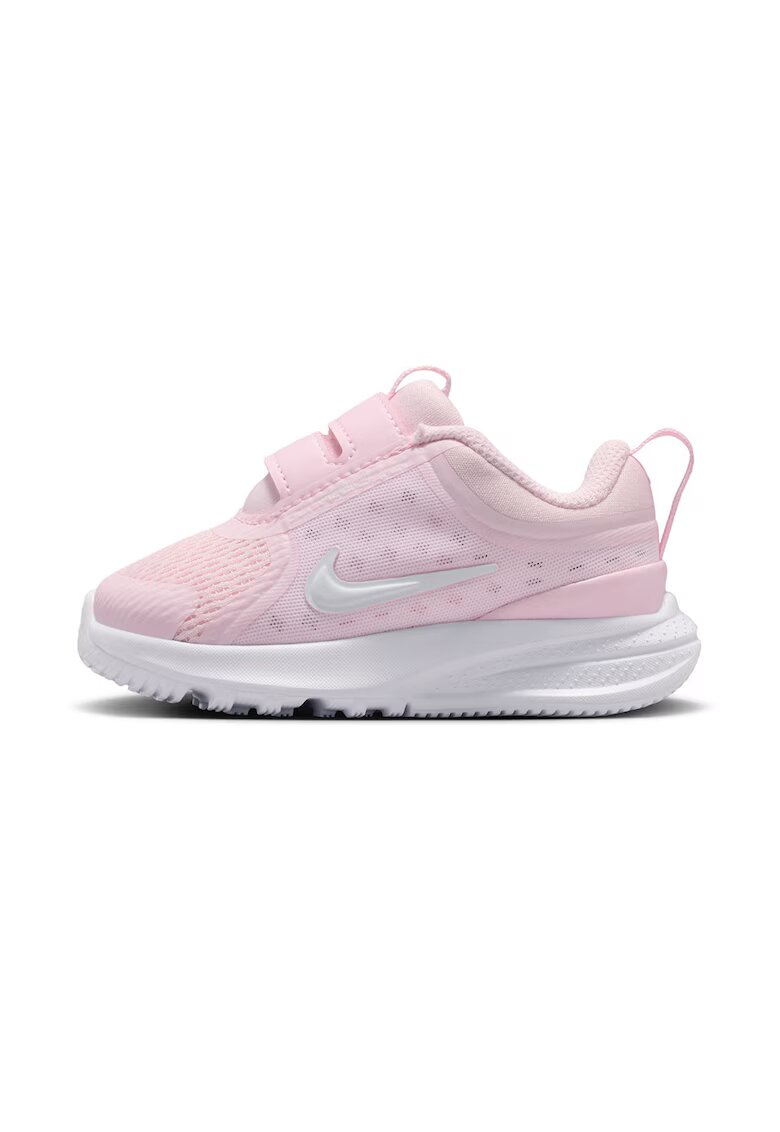 Nike Pantofi Star Runner 5 din material textil cu velcro - pentru alergare - Alb/Roz pal