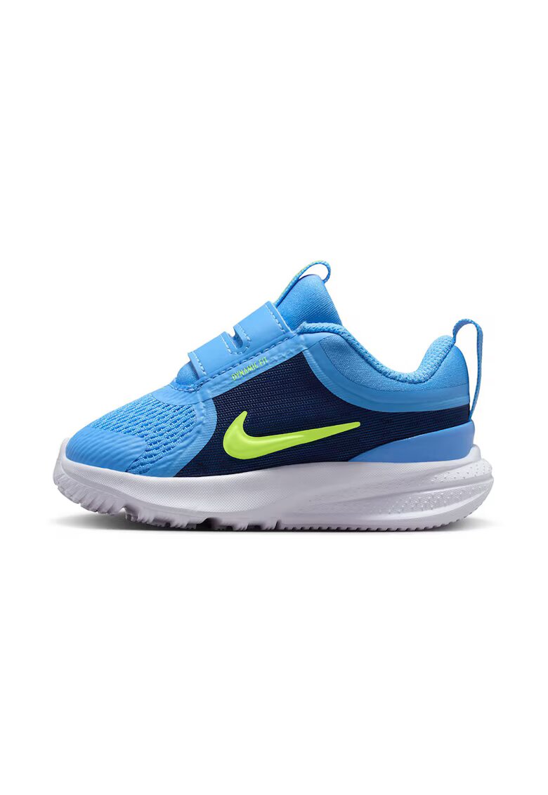 Nike Pantofi Star Runner 5 din material textil cu velcro - pentru alergare - Verde lime/Albastru deschis/Bleumarin