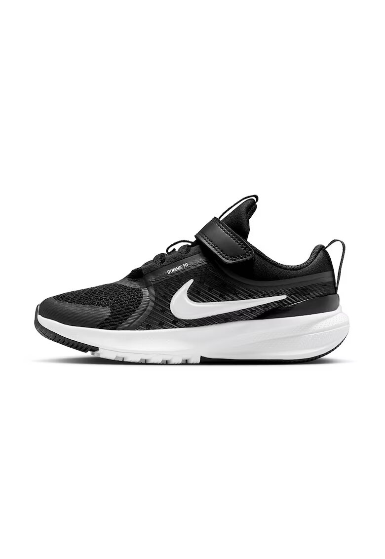 Nike Pantofi wedge Star Runner 5 cu velcro - pentru alergare - Alb/Negru/Gri deschis