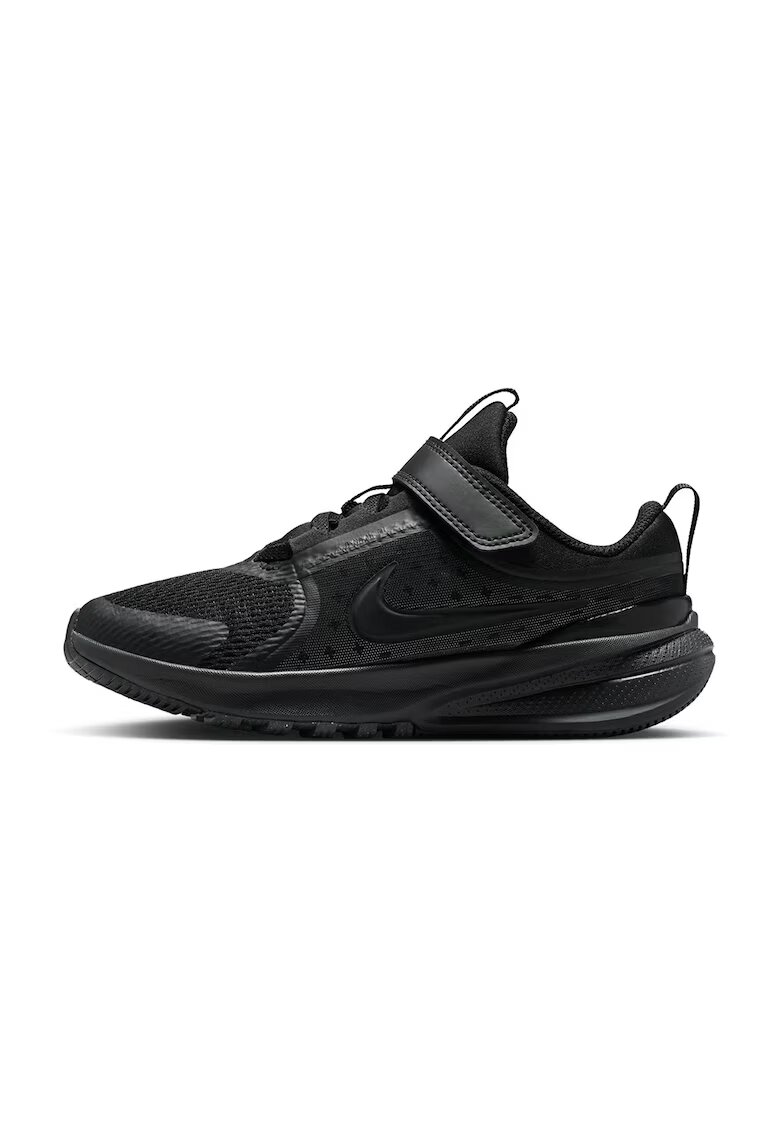 Nike Pantofi wedge Star Runner 5 cu velcro - pentru alergare - Negru stins/Gri antracit