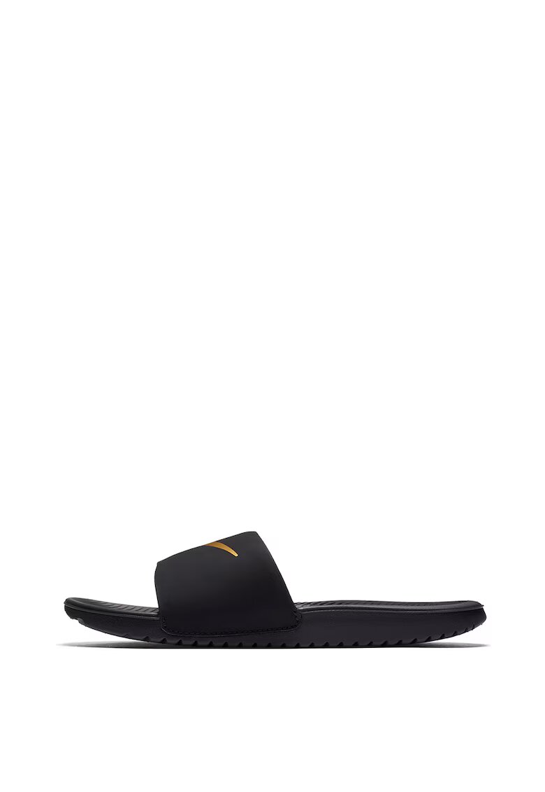 Nike Papuci cu logo contrastant Kawa - Negru/Auriu - 654967 - Auriu/Negru