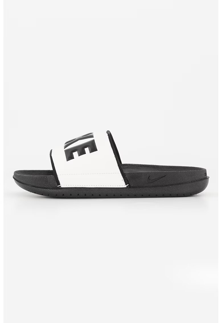 Nike Papuci cu logo Off Court - Alb/Negru