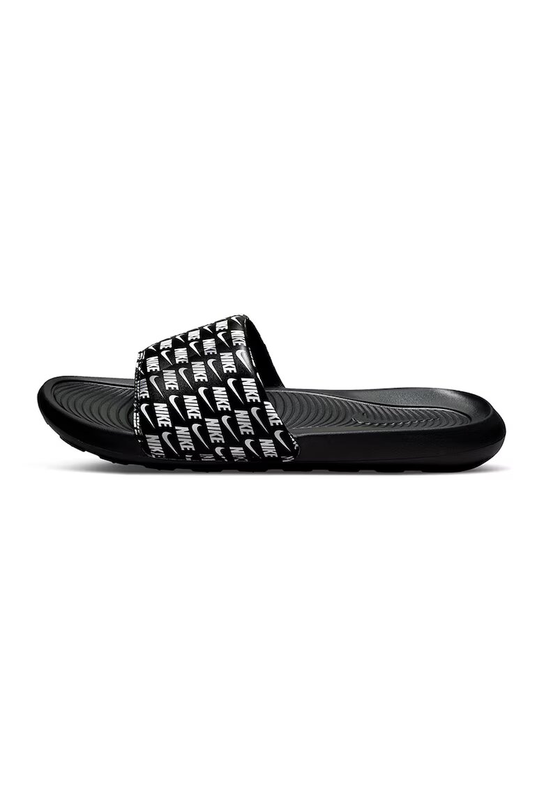 Nike Papuci cu logo Victori One - Alb/Negru