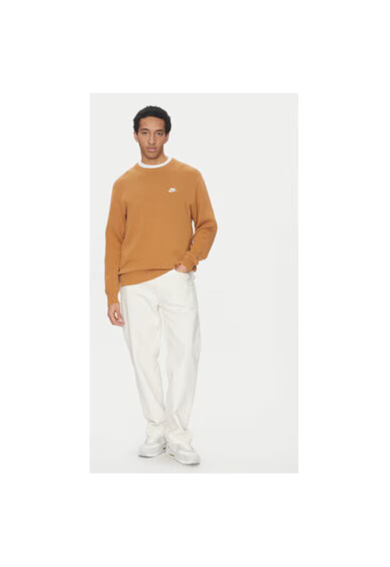 Nike Pulover barbati - 305366115 - Bumbac - Maro - Maro