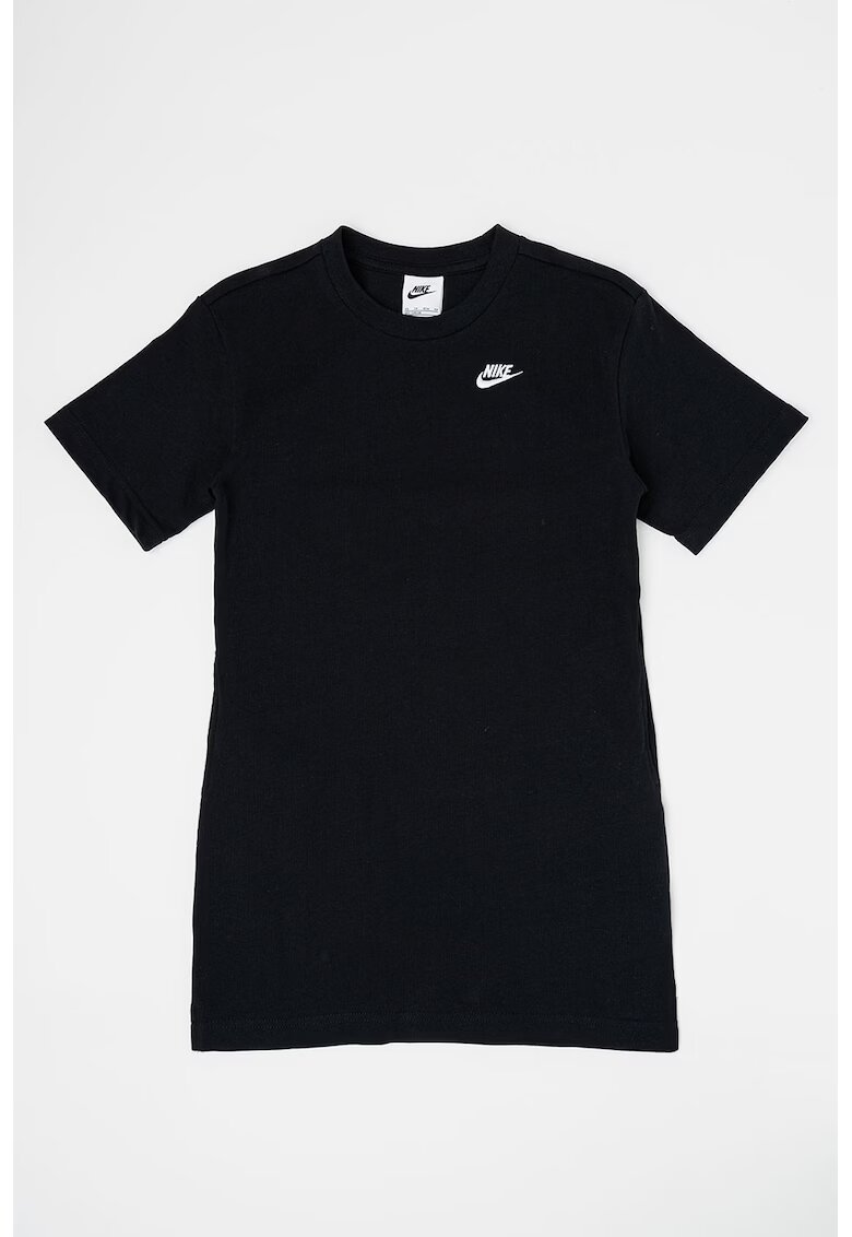 Nike Rochie-tricou cu logo - Negru