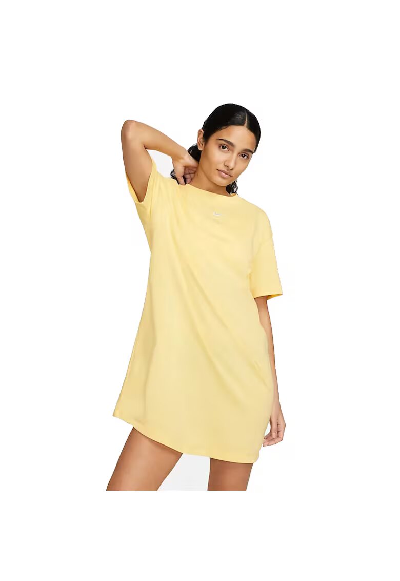 Nike Rochie W NSW ESSNTL SS DRESS TSHRT - DV7882-795 - Femei - Auriu - Auriu