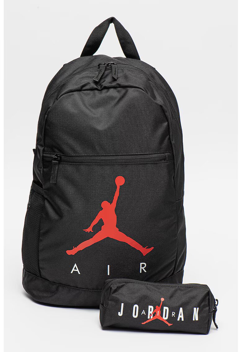 Nike Rucsac cu imprimeu logo Jordan Air School - Negru