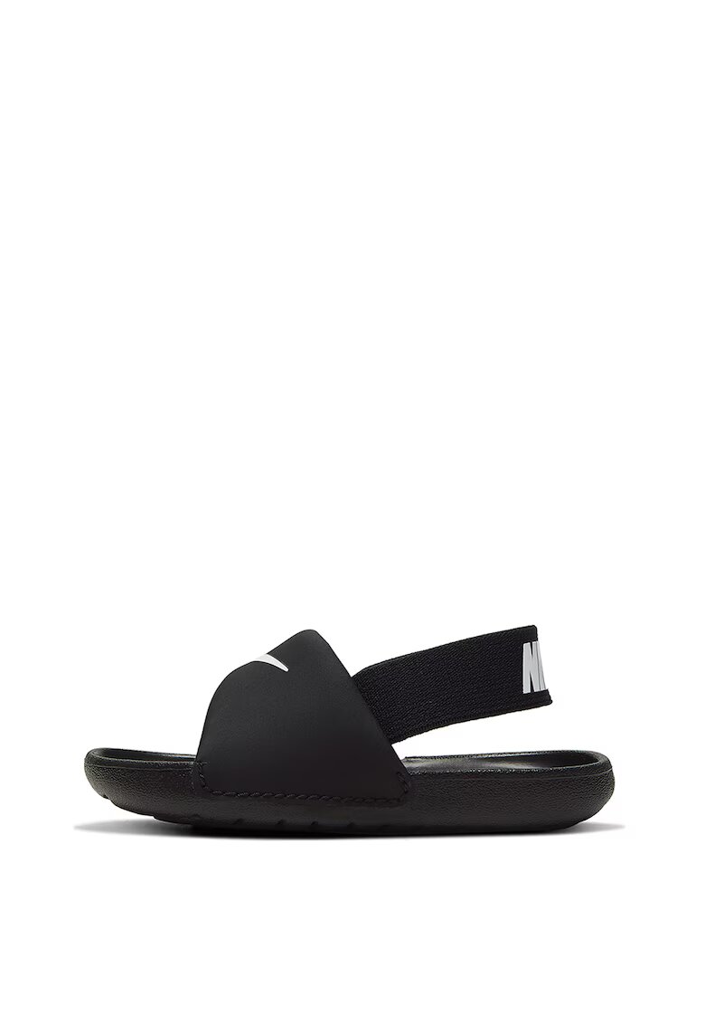 Nike Sandale de piele nabuc cu talpa plata si aplicatie logo Kawa