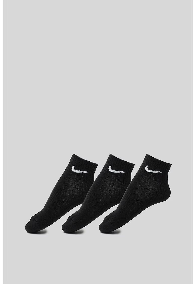 Nike Set de 3 perechi de sosete unisex din material usor - cu tehnologie Dri-Fit Everyday - Negru