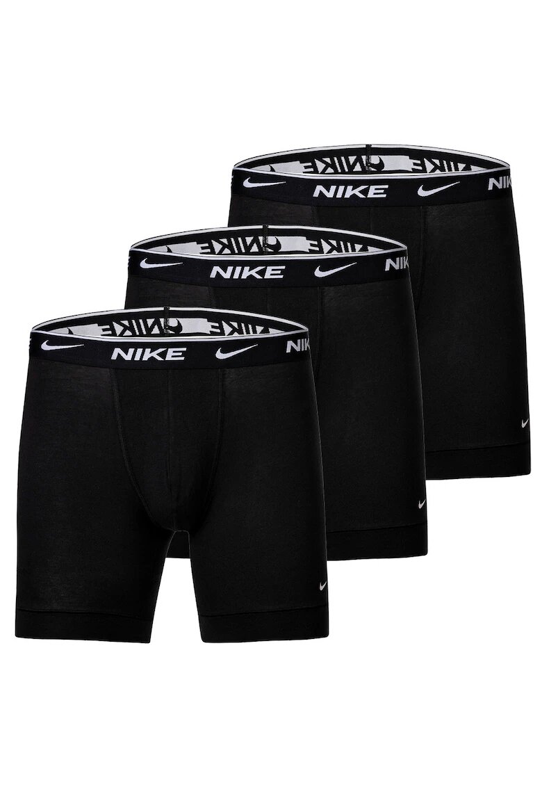 Nike Set de boxeri cu banda logo - 3 perechi - Negru
