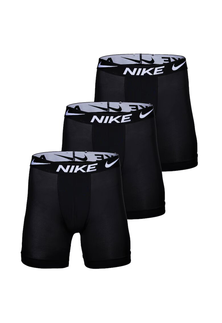Nike Set de boxeri cu banda logo in talie - 3 perechi - Negru