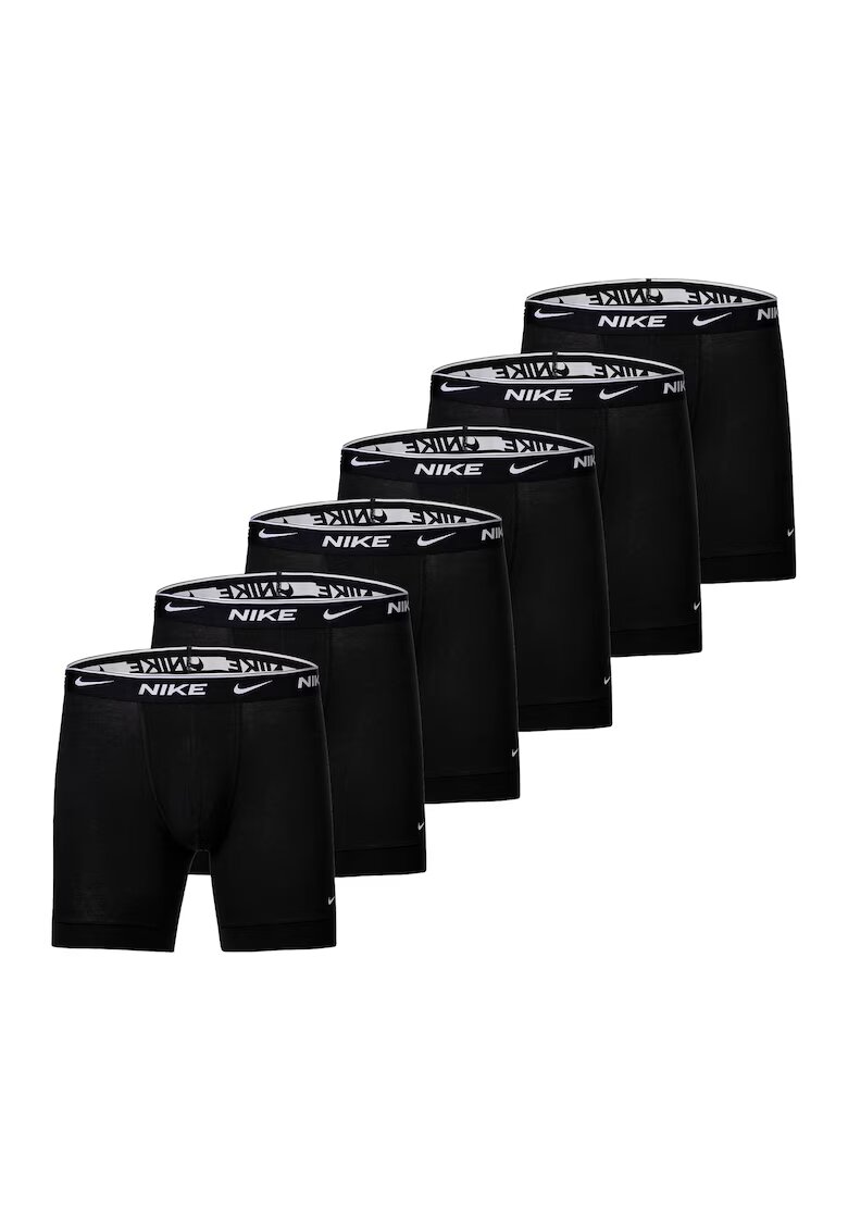 Nike Set de boxeri cu banda logo in talie - 6 perechi - Negru