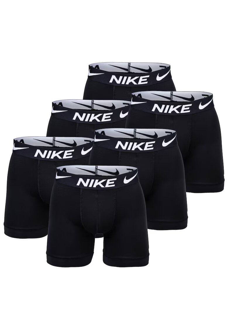 Nike Set de boxeri cu tehnologie Dri-FIT si banda logo in talie - 6 perechi - Negru