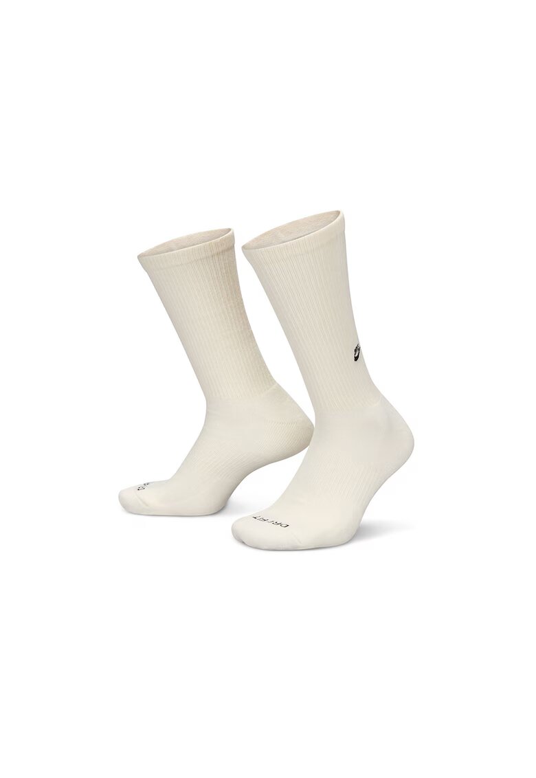 Nike Set de sosete lungi cu logo brodat - 2 perechi - Crem