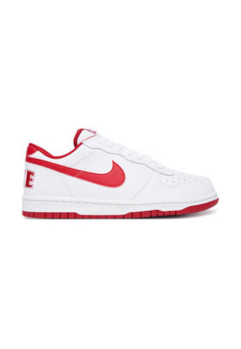 Nike Tenisi barbati 305747389 - Piele naturala - Alb/Rosu -