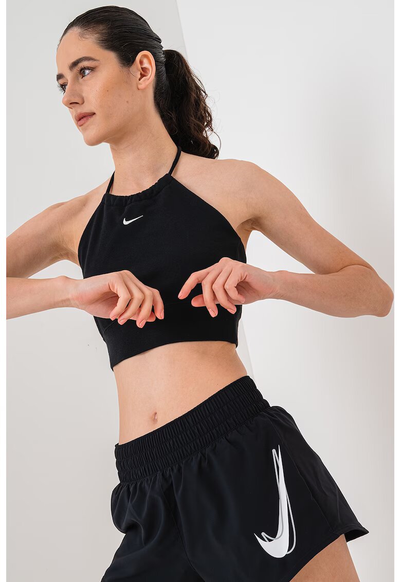 Nike Top crop halter - Negru