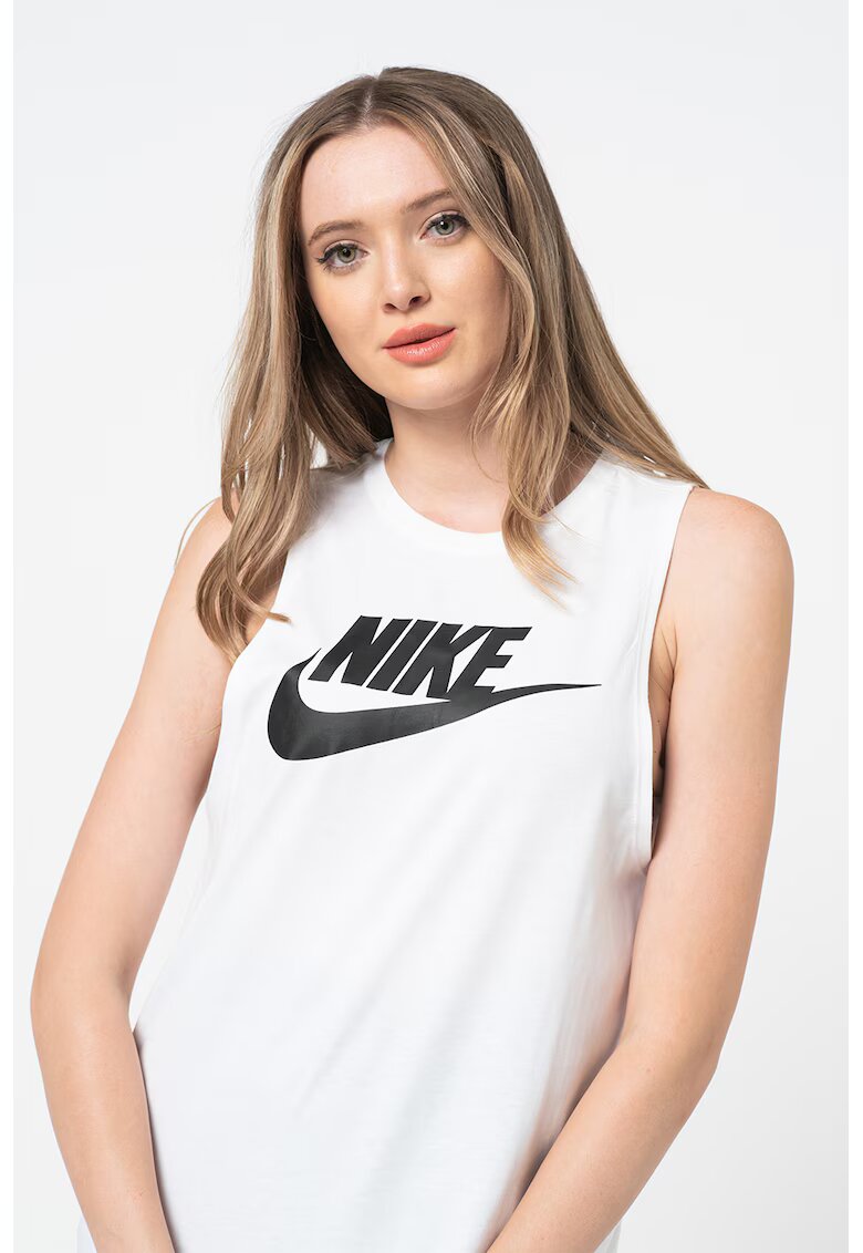 Nike Top FUTURA Muscle - Alb/Negru