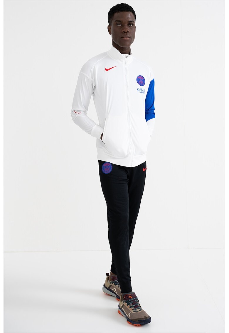 Nike Trening cu fermoar - pentru fotbal PSG - Alb/Negru