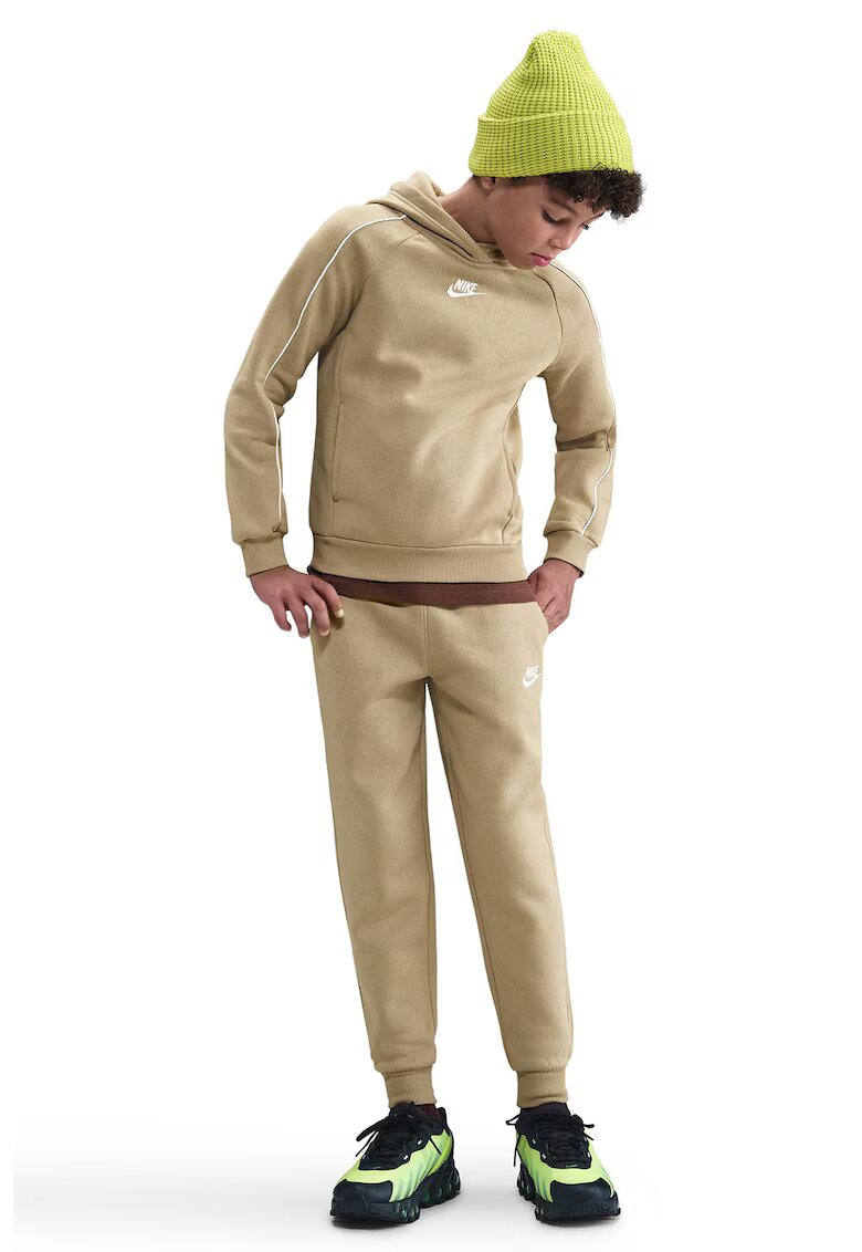 Nike Trening din fleece Sportswear Club - Alb/Maro camel