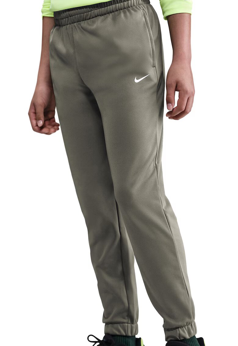 Nike Trening slim-fit cu logo - Kaki/Alb optic