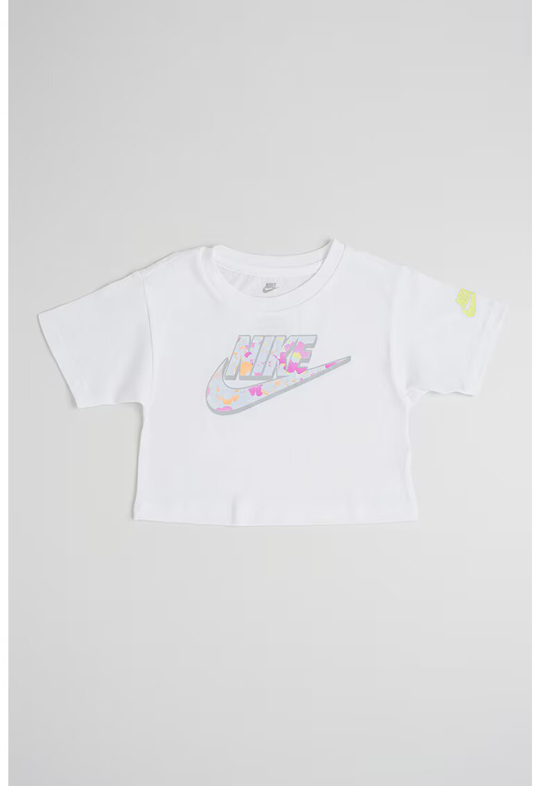 Nike Trico din amestec de bumbac cu logo - Portocaliu/Alb optic/Roz
