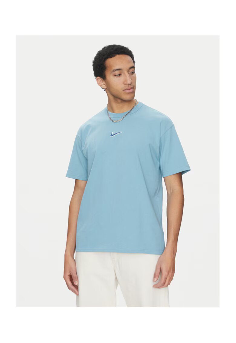 Nike Tricou barbati - 305365514 - Bumbac - Albastru - Albastru