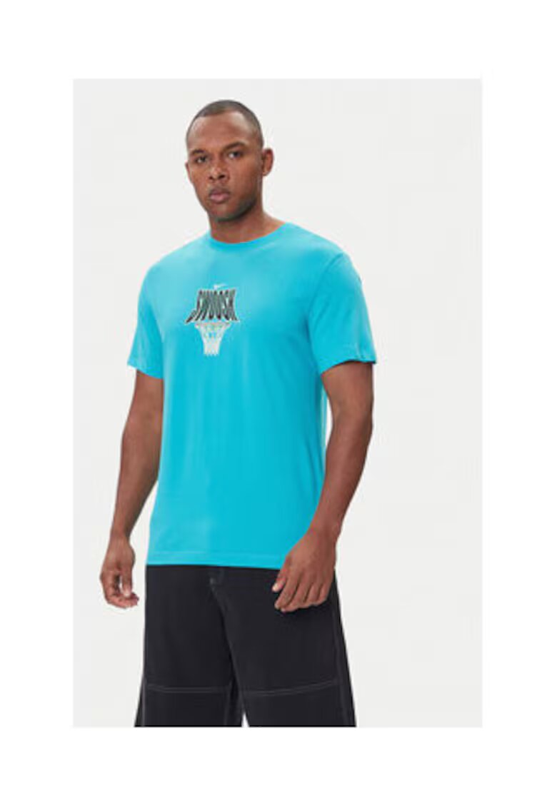 Nike Tricou Barbati - turcoaz - 57% bumbac - 43% poliester