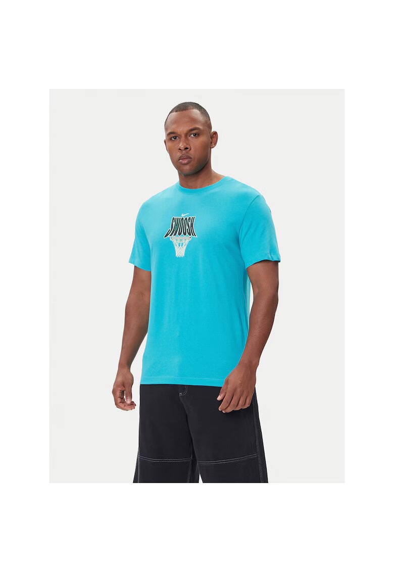 Nike Tricou barbati turcoaz - bumbac