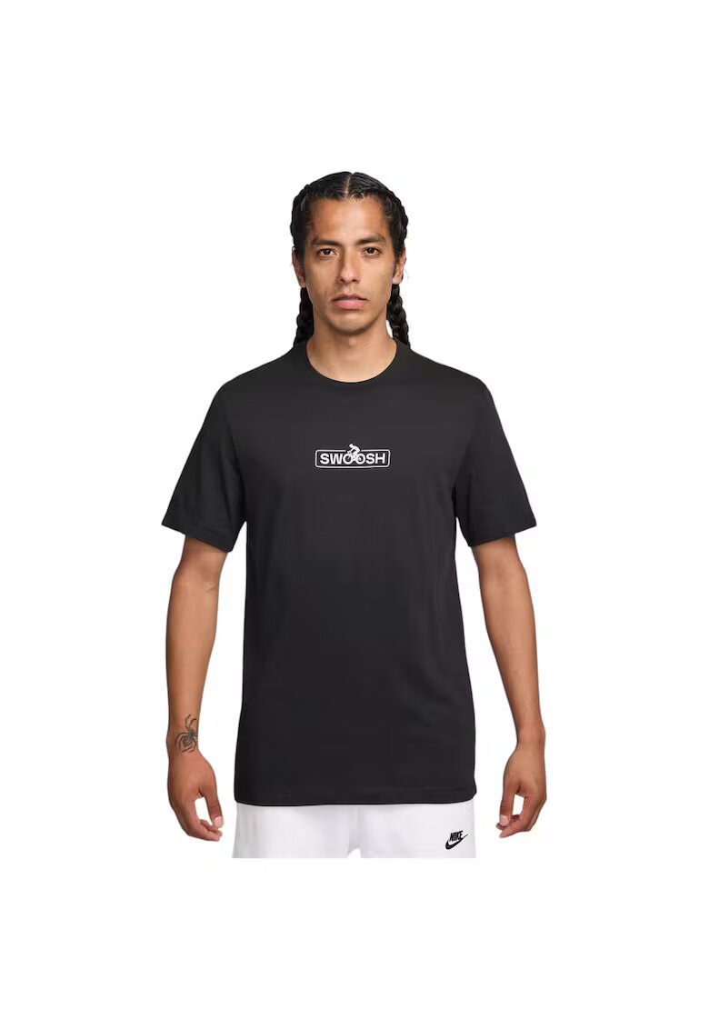 Nike Tricou cu decolteu la baza gatului - Negru