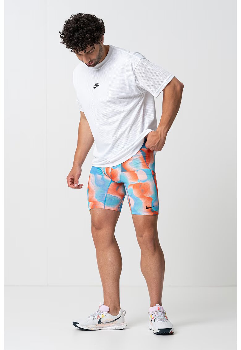 Nike Tricou cu decolteu la baza gatului si logo - Alb